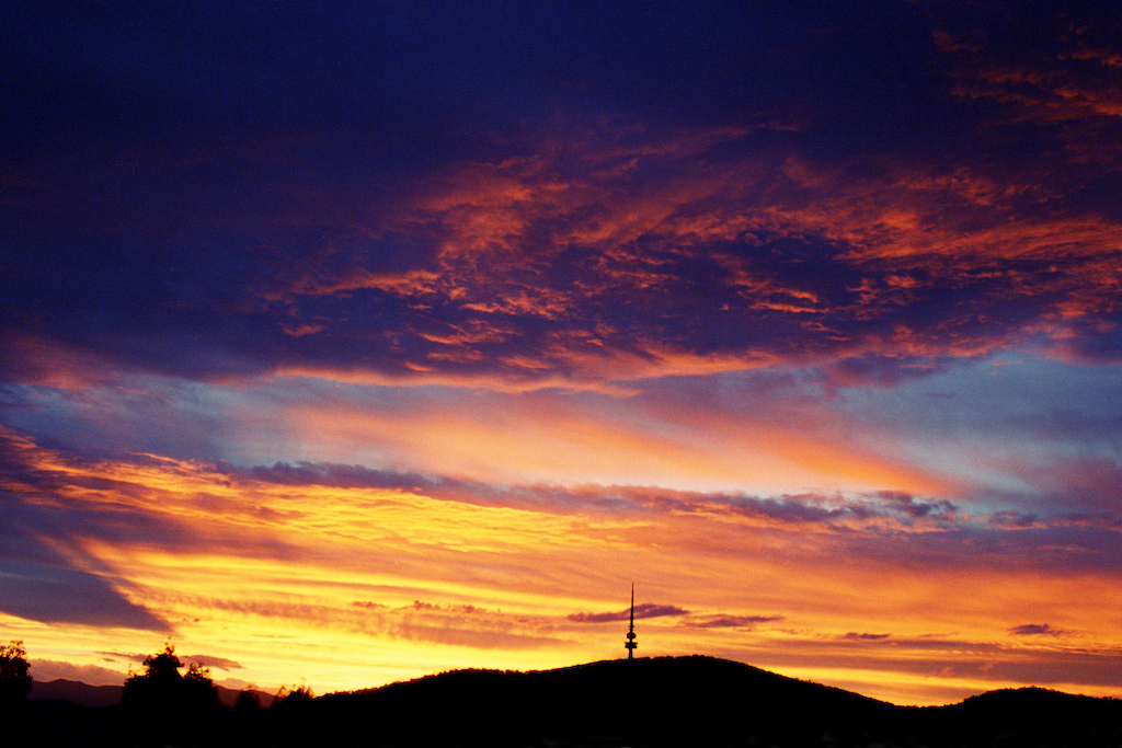 Sunset over Black Mountain